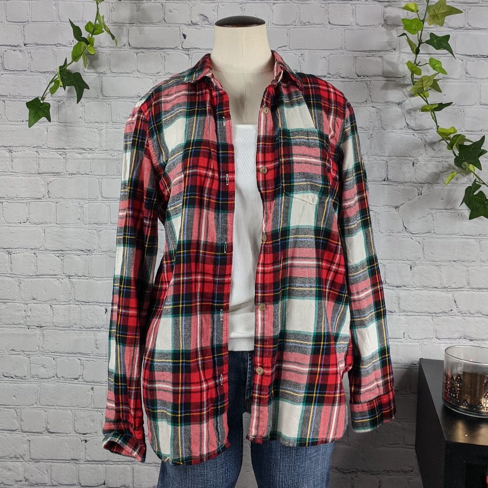 OLD NAVY Classic Shirt Women's Flannel Size Medium